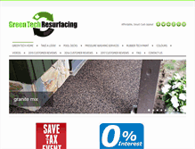 Tablet Screenshot of greentechresurfacing.com